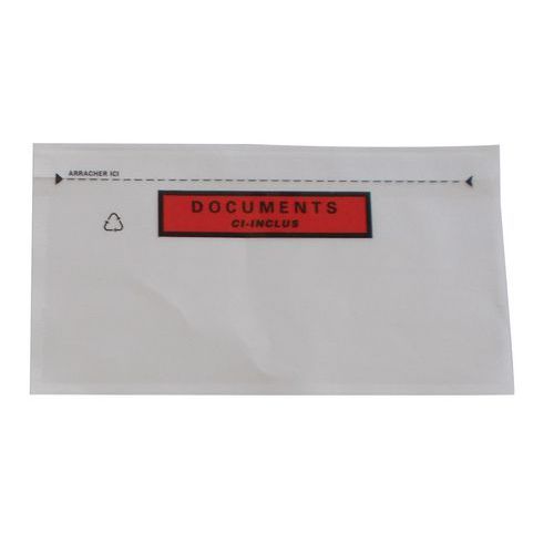 Koperty samoprzylepne Pac-List na dokumenty - Koperty samoprzylepne na dokumenty Pac-List, 1000 szt., 228 x 120 mm