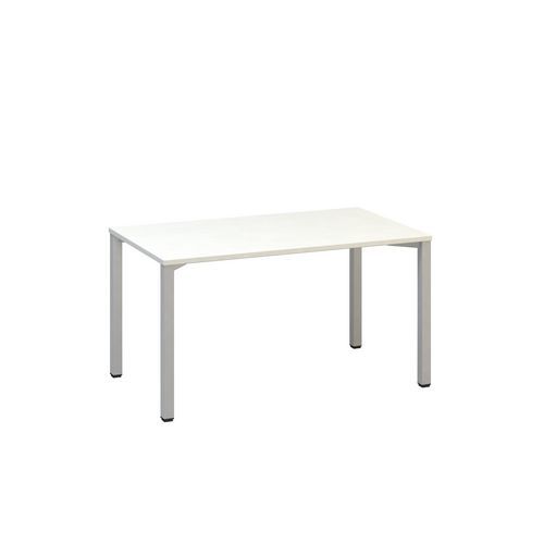 Proste stoły biurowe Alfa 200, 140 x 80 x 74,2 cm, wersja prosta - Stół biurowy Alfa 200, 140 x 80 x 74,2 cm, wersja prosta, kolor biały, RAL9022