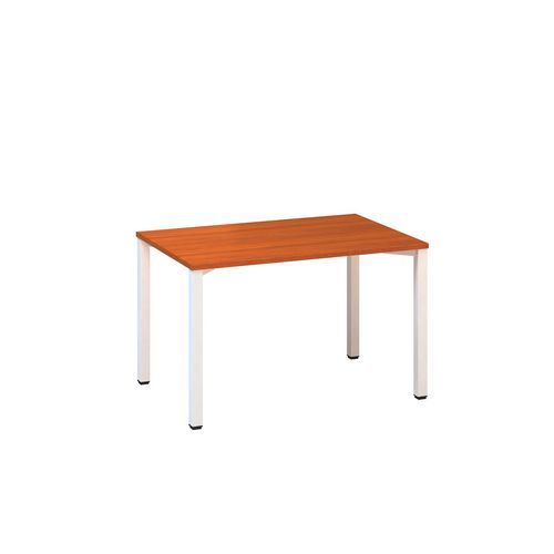 Proste stoły biurowe Alfa 200, 120 x 80 x 74,2 cm, wersja prosta - Stół biurowy Alfa 200, 120 x 80 x 74,2 cm, wersja prosta, kolor czereśnia, RAL9010