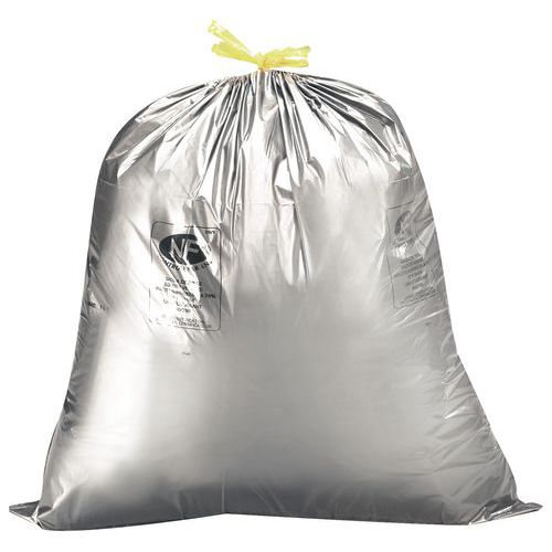 Worki na śmieci, chowane, 100 szt - Worki na śmieci, chowane, 50 l, grubość 29 mikronów, 100 szt