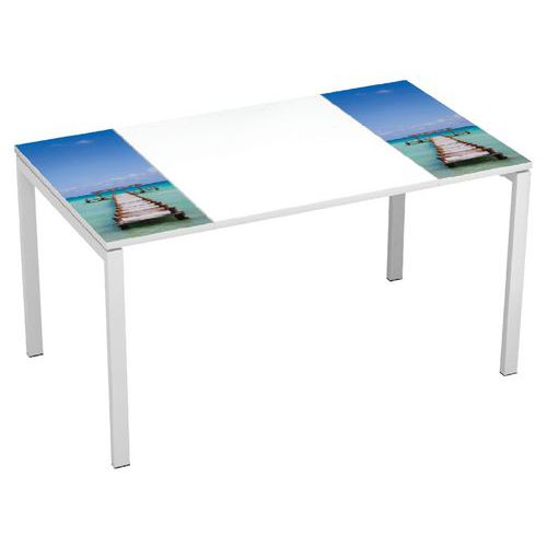 Stoły biurowe Manutan Expert Easy Office, 140 x 80 x 75 cm - Stół biurowy Manutan Expert Easy Office, 140 x 80 x 75 cm, ponton