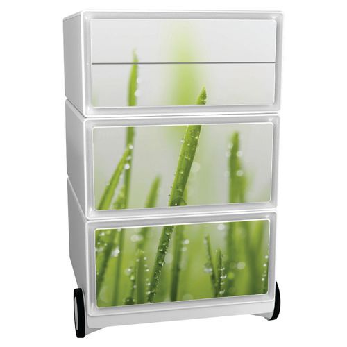 Kontenery mobilne Manutan Expert Easy Office, 4 szuflady, 64,2 x 39 x 43,6 cm - Kontener mobilny Manutan Expert Easy Office, 4 szuflady, 64,2 x 39 x 4