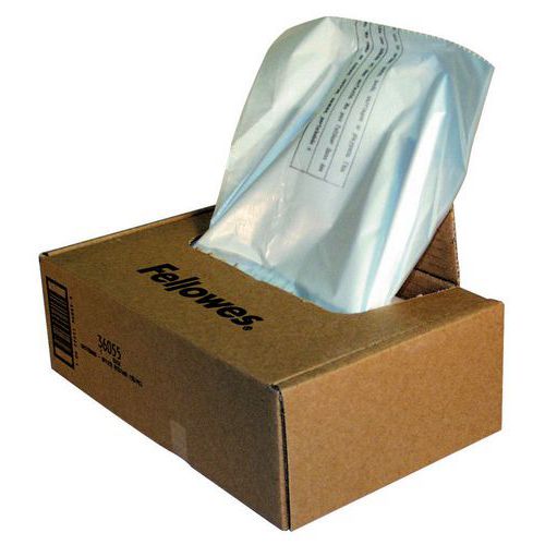 Worki na odpady do niszczarki, 50 szt. - Fellowes - Worki na odpady do niszczarki, 50 szt., 165 l - Fellowes