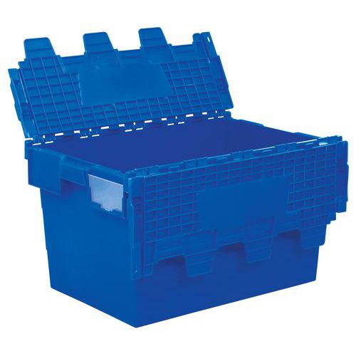 Plastikowe pudełko transportowe - Plastikowe pudełko transportowe, 60 x 40 x 25 cm, 45 l