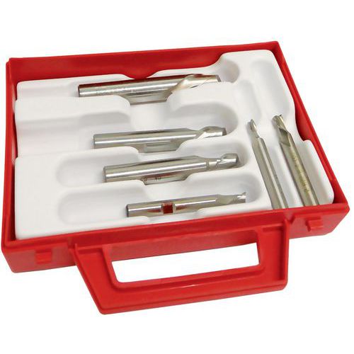 Zestaw frezów HSS z 8% kobaltem w etui - Magafor - Zestaw frezów HSS 8% kobaltu w etui - Magafor