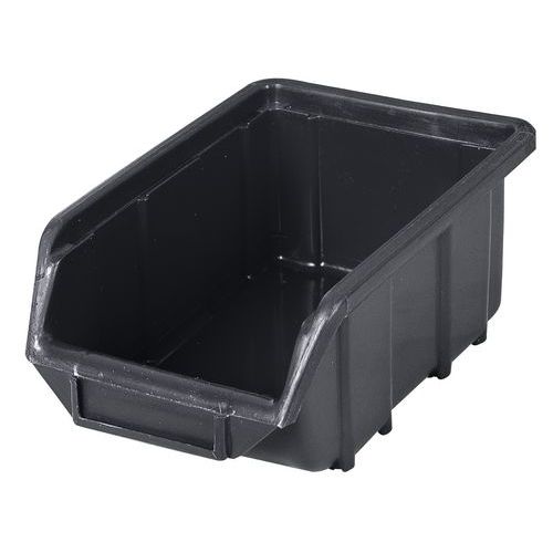 Plastikowe boksy Ecobox small 7,5 x 11 x 16,5 cm - Plastikowy boks Ecobox small 7,5 x 11 x 16,5 cm, czarny
