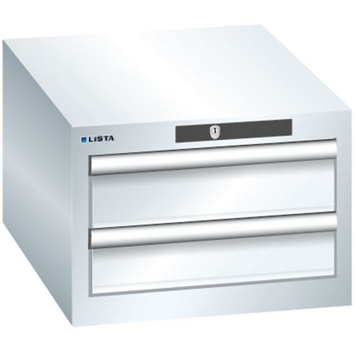Szafki warsztatowe Lista z szufladami, 2 lub 3 szuflady - Szafka warsztatowa Lista, 2 szuflady - 2x 100mm, biała