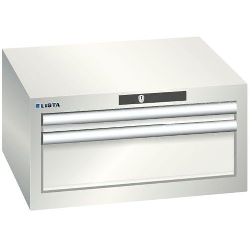 Szafki warsztatowe Lista z szufladami, 2 lub 3 szuflady - Szafka warsztatowa Lista, 2 szuflady: 1x50 + 1x150mm, jasnoszara