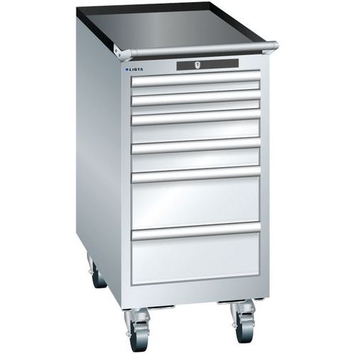Mobilne szafki warsztatowe Lista, 6 szuflad, 411x725x840mm - Mobilna szafka warsztatowa Lista, 6 szuflad, 411x725x840mm, szara