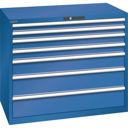 Szafki warsztatowe z szufladami Lista, 1193x725x1000 mm, 7 szuflad - Szafka warsztatowa Lista, 1193x725x1000 mm, 7 szuflad, ciemnoniebieska