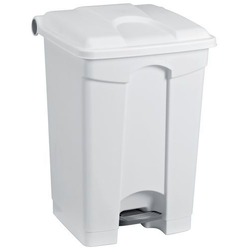 Plastikowe kosze na śmieci Manutan Expert, pojemność 70 l - Plastikowy kosz na śmieci Manutan Expert, pojemność 70 l, biały
