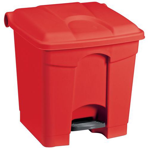 Plastikowe kosze na śmieci Manutan Expert, pojemność 30 l - Plastikowy kosz na śmieci Manutan Expert, pojemność 30 l, czerwony