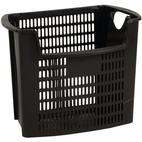 Plastikowe kosze na śmieci na papier 32,5 l - Plastikowy kosz na papier o pojemności 32,5 l, kolor czarny