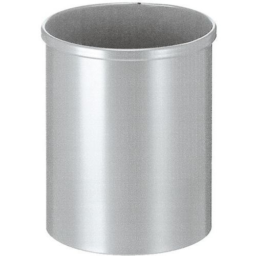 Okrągły kosz na papier 15 l i 30 l – V-Part - Okrągły kosz na papier 15 l srebrny