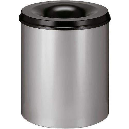 Ognioodporny kosz na papier – 80 l - Ognioodporny kosz na papier 80 l szary aluminium