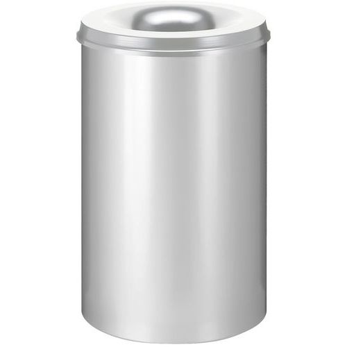 Ognioodporny kosz na papier – 110 l - Ognioodporny kosz na papier 110 l srebrny