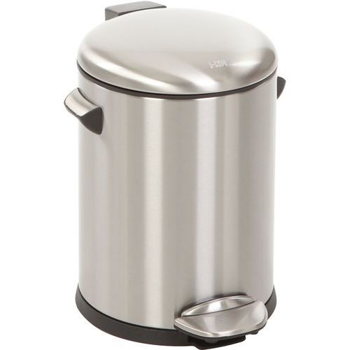 Kosz na śmieci z pedałem Belle Deluxe 5 l – EKO - Kosz na śmieci z pedałem Belle Deluxe 5 l matowa stal nierdzewna