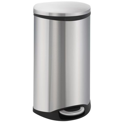 Kosz na śmieci Shell 6 l do 50 l – EKO - Kosz na śmieci Shell 30 l matowa stal nierdzewna