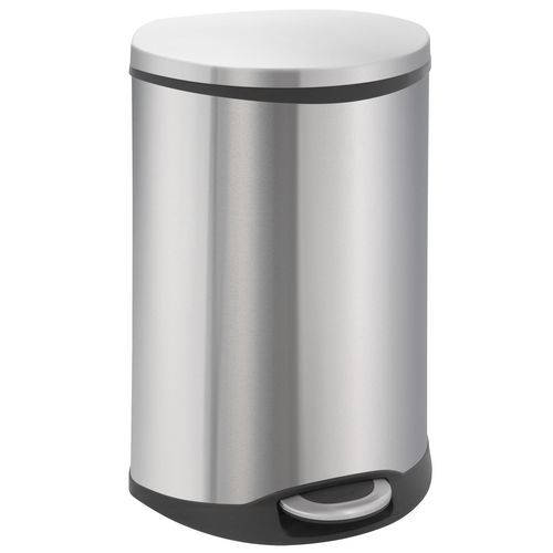 Kosz na śmieci Shell 6 l do 50 l – EKO - Kosz na śmieci Shell 50 l matowa stal nierdzewna