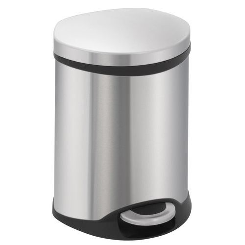 Kosz na śmieci Shell 6 l do 50 l – EKO - Kosz na śmieci Shell 6 l matowa stal nierdzewna