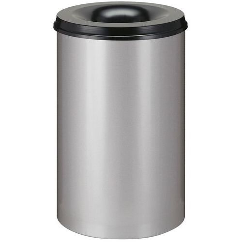 Ognioodporny kosz na papier 15 l_V-Part - Ognioodporny kosz na papier V-Part 15 l aluminium