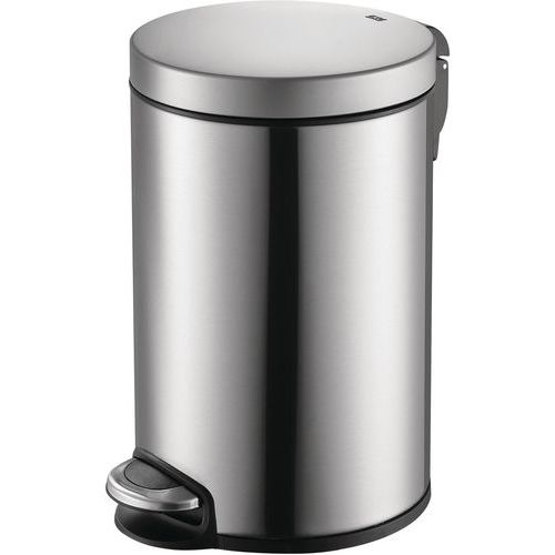 Kosz na śmieci z pedałem Serene Step Bin 8 l_EKO - Kosz na śmieci z pedałem Serene 8 L EKO matowa stal nierdzewna