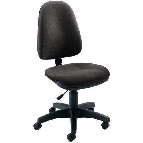 Krzesła biurowe, wysokie oparcie, stały kontakt - Linea - Krzesło biurowe Key, wysokie oparcie, stały kontakt, szare - Linea