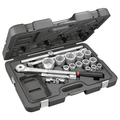 Zestaw kluczy nasadowych 3/4" Facom, 18 szt
