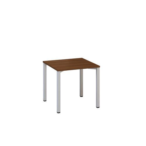 Proste stoły biurowe Alfa 200, 80 x 80 x 74,2 cm, wersja prosta - Stół biurowy Alfa 200, 80 x 80 x 74,2 cm, wersja prosta, kolor orzech, RAL9022