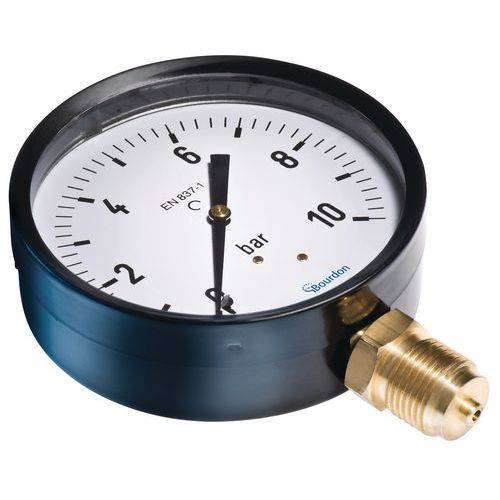 Manometr MAT – Bourdon - Manometr MAT – Bourdon, promieniowy, średnica 100 mm, ciśnienie max 4 bar