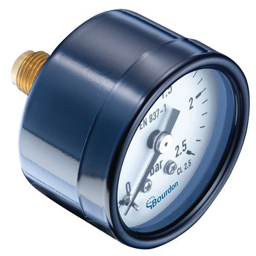 Manometr MAT – Bourdon - Manometr MAT – Bourdon, osiowy, średnica 50 mm, ciśnienie max 4 bar