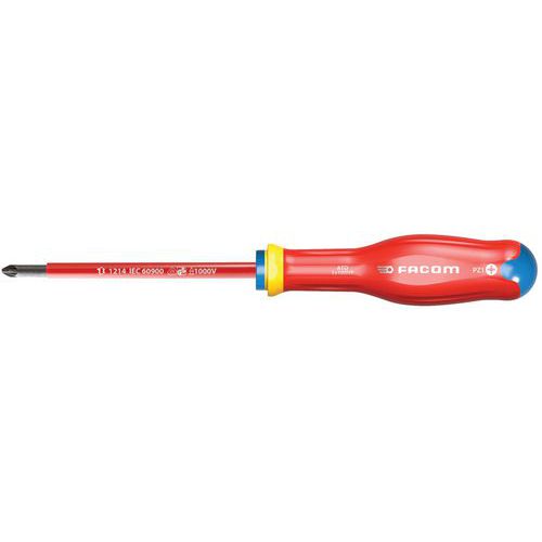 Wkrętak izolowany Protwist® - główka Pozidriv® - 1000V - Wkrętak dla elektryka Protwist, Pozidriv®, Phillips, 4,5 x 100 mm