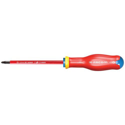 Wkrętak izolowany Protwist® - główka Pozidriv® - 1000V - Wkrętak dla elektryka Protwist, Pozidriv®, Phillips, 6 x 125 mm