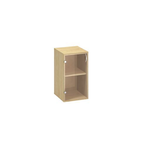 Szafki niskie wąskie Alfa 500, 73,5 x 40 x 45,8 cm, ze szklanymi drzwiczkami – wersja lewa - Szafka niska wąska Alfa 500, 73,5 x 40 x 45,8 cm, ze szkl
