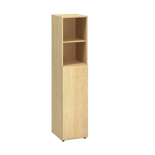 Szafki wysokie wąskie Alfa 500, 178 x 40 x 47 cm, z wnęką i drzwiczkami – wersja lewa - Szafka wysoka wąska Alfa 500, 178 x 40 x 47 cm, z wnęką i drzw