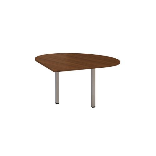 Dostawki do stołu Alfa 200 z szarą podstawą, 120 x 120 x 74,2 cm, kropla, wersja prawa - Dostawka do stołu Alfa 200 z szarą podstawą, 120 x 120 x 74,2