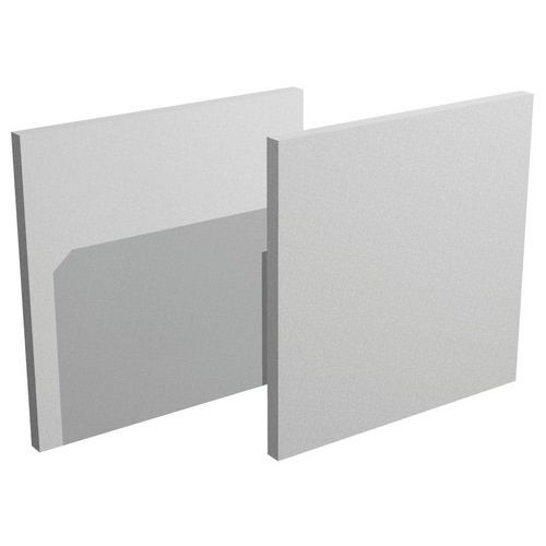 Płyty tylne do szaf Maxicube - Płyta tylna do szafki Maxicube, aluminiowa