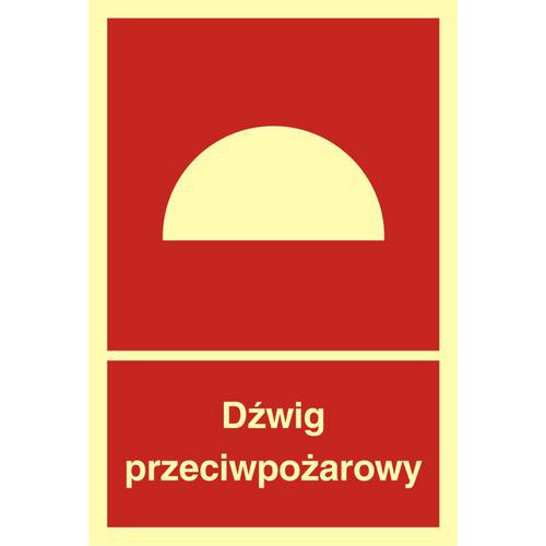Dźwig przeciwpożarowy - Dźwig przeciwpożarowy 10 X 14,8 nieświec. folia