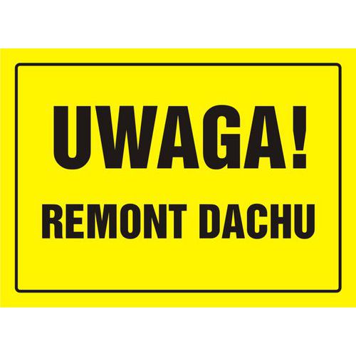 Uwaga! Remont dachu Uwaga! Remont dachu
