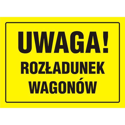 Uwaga! Rozładunek wagonów Uwaga! Rozładunek wagonów