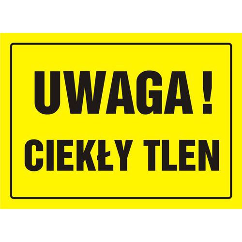 Uwaga! Ciekły tlen Uwaga! Ciekły tlen