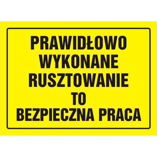 Prawidłowo wykonane rusztowanie to bezpieczna praca Prawidłowo wykonane rusztowanie to bezpieczna praca