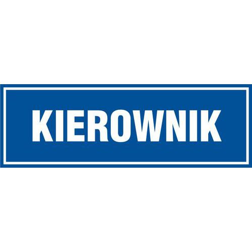 Kierownik - Kierownik 10 X 30 nieświec. płyta sztywna PCV