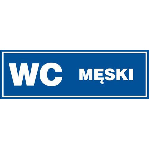 WC męski - WC męski 10 X 30 nieświec. płyta sztywna PCV