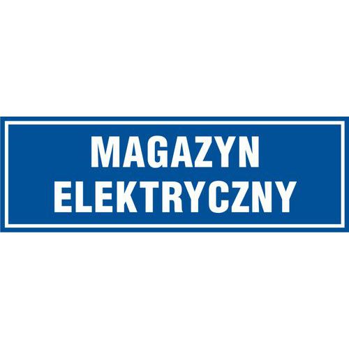 Magazyn elektryczny - Magazyn elektryczny 10 X 30 nieświec. płyta sztywna PCV