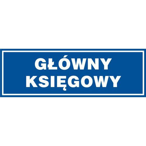 Główny księgowy - Główny księgowy 10 X 30 nieświec. płyta sztywna PCV