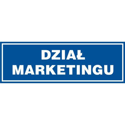 Dział marketingu - Dział marketingu 10 X 30 nieświec. płyta sztywna PCV