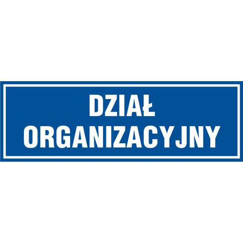 Dział organizacyjny - Dział organizacyjny 10 X 30 nieświec. płyta sztywna PCV