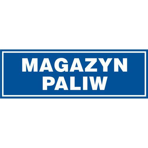 Magazyn paliw - Magazyn paliw 10 X 30 nieświec. płyta sztywna PCV