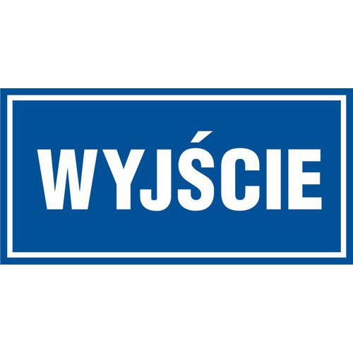 Wyjście - Wyjście 10 X  20 nieświec. folia